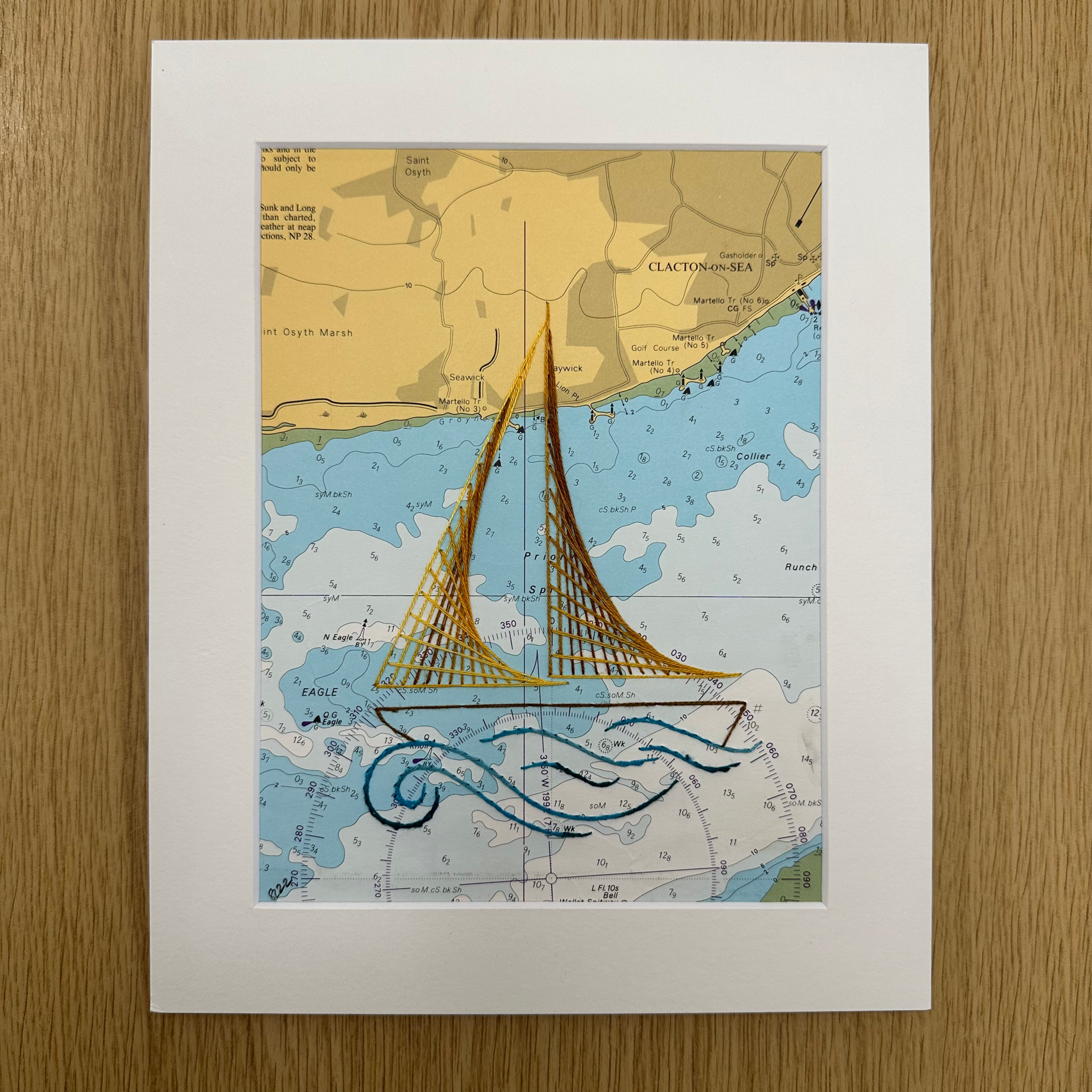 Clacton-on-Sea Mounted Original 10x8 Inch Unframed