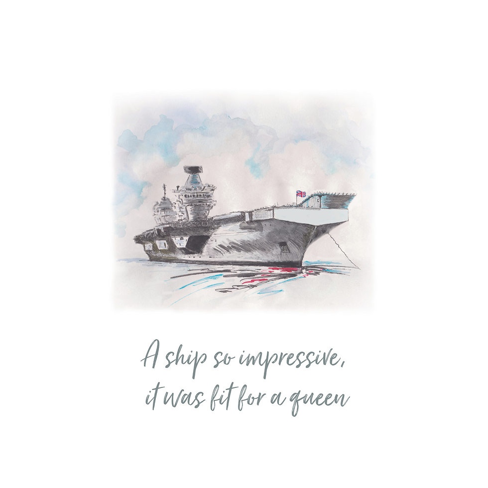 A ship so impressive it was fit for a queen- Limited Edition Square Print