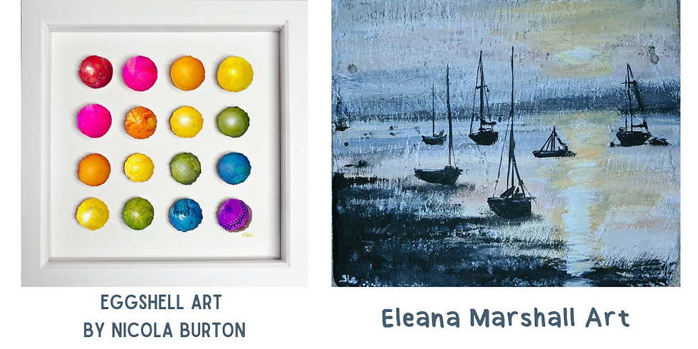 Poster advertising Nicola Burton and Eleana Marshall's exhibition