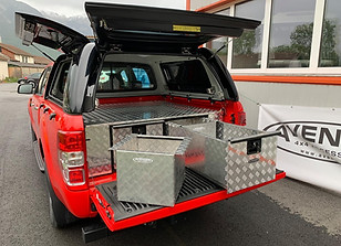 Overlander Aluminum Twin Drawer System