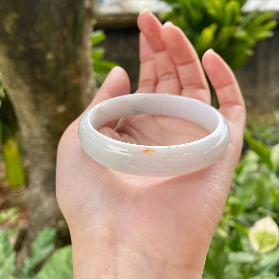 Hình thu nhỏ: Vòng ngọc Myanmar Jadeite type A ni 55.1