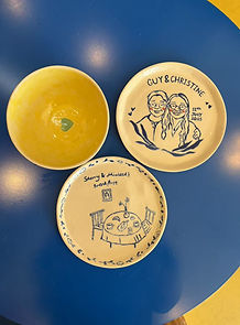 ceramic painting session
