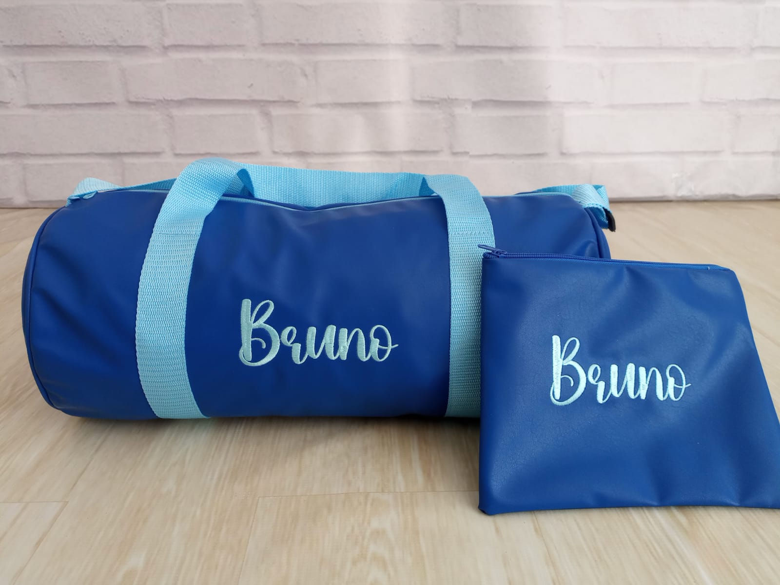 Maleta y estuche azul rey