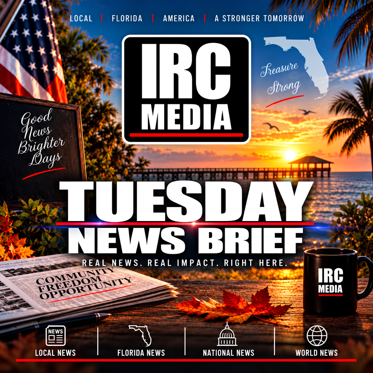 IRC Media Tuesday Morning News Brief.
