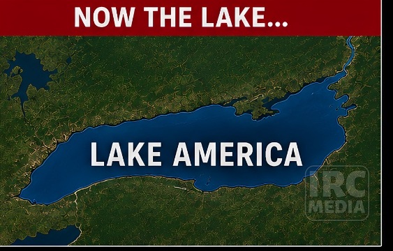 Map highlighting Lake America.