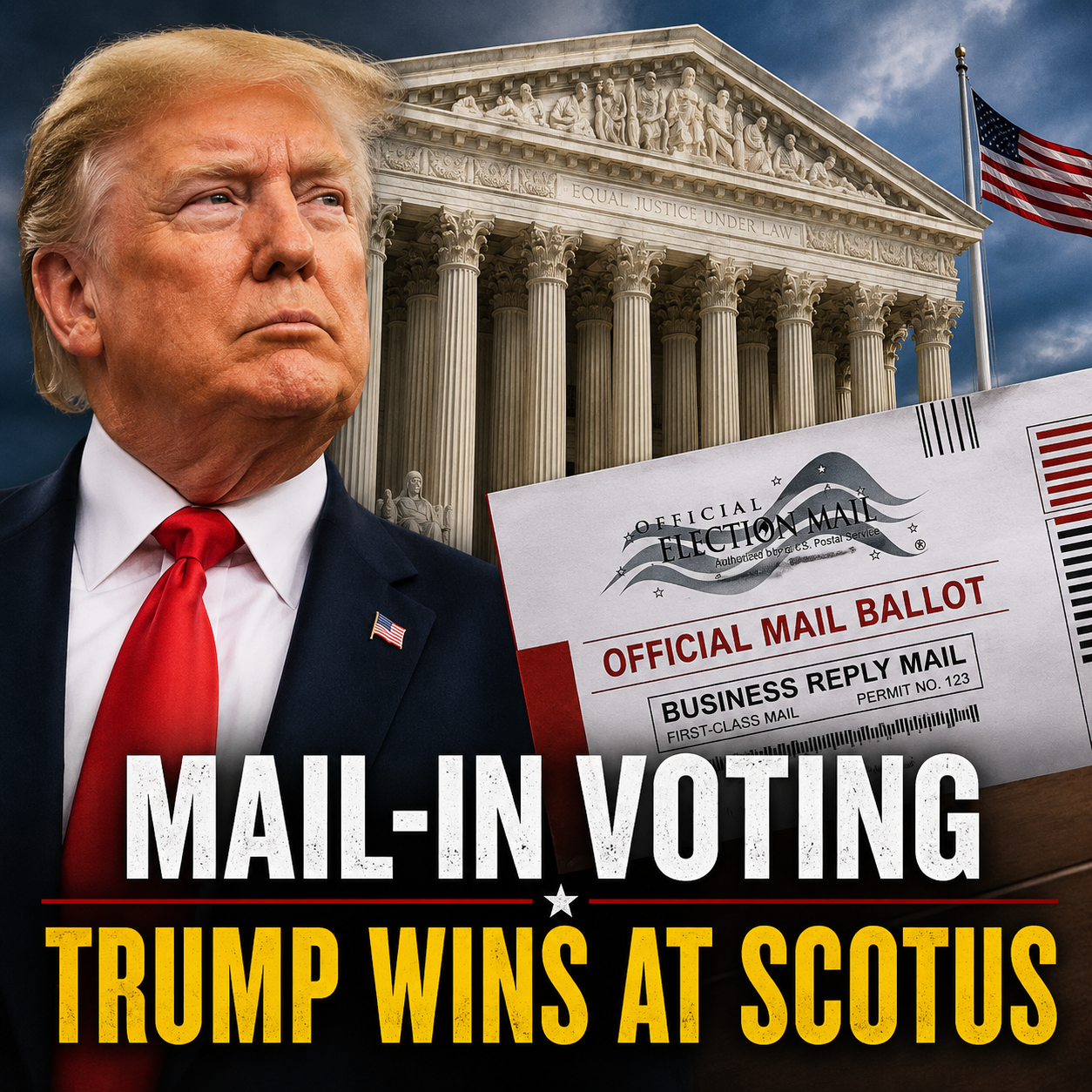 Trumps wins mail in ballot battle