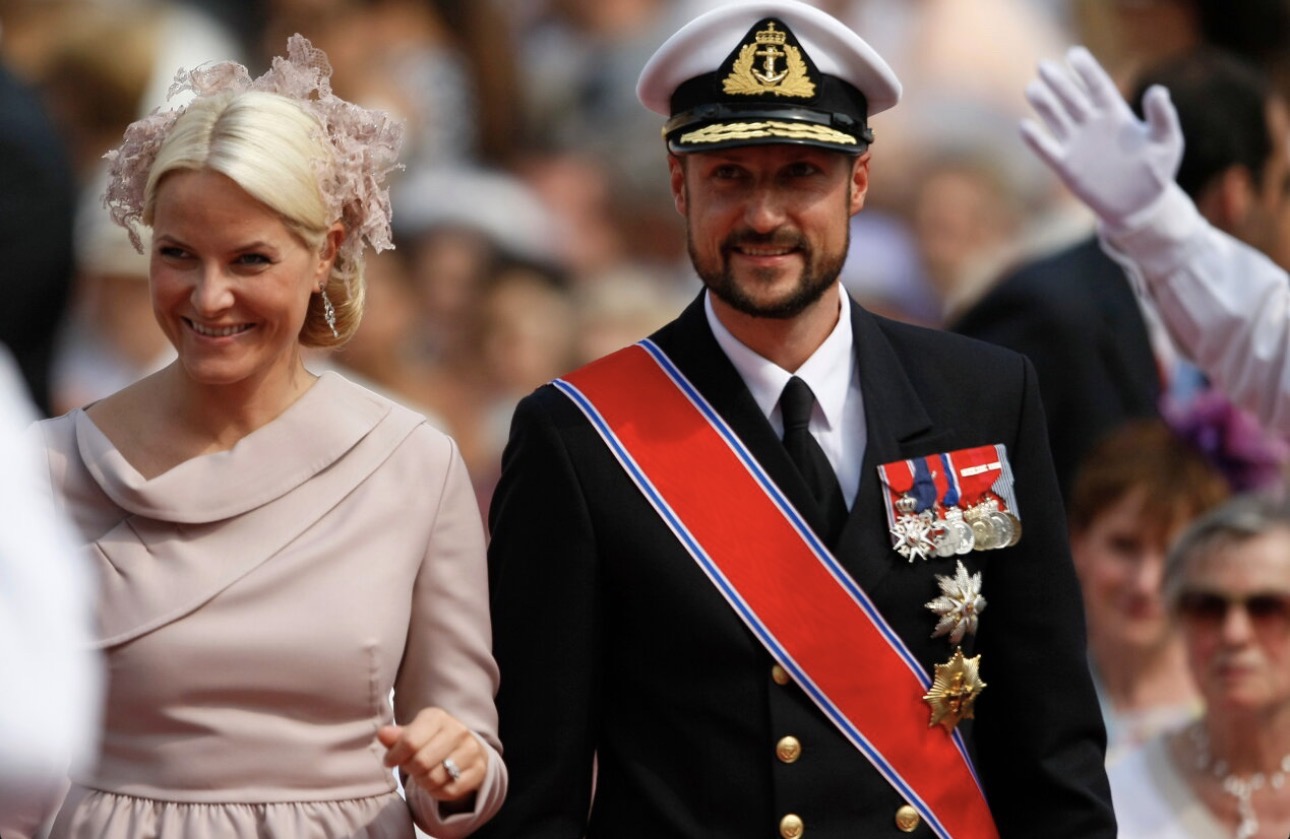 Haakon with Mette-Marit.