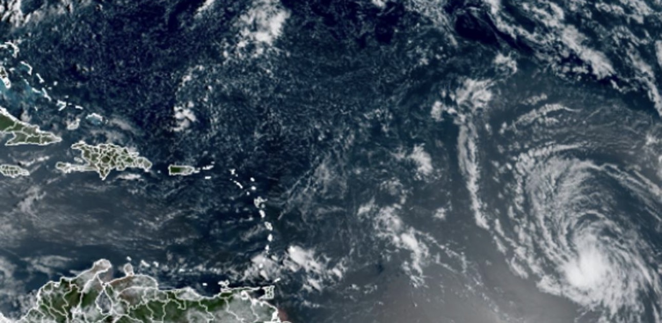 Satellite view associated with the Dolly weather story.