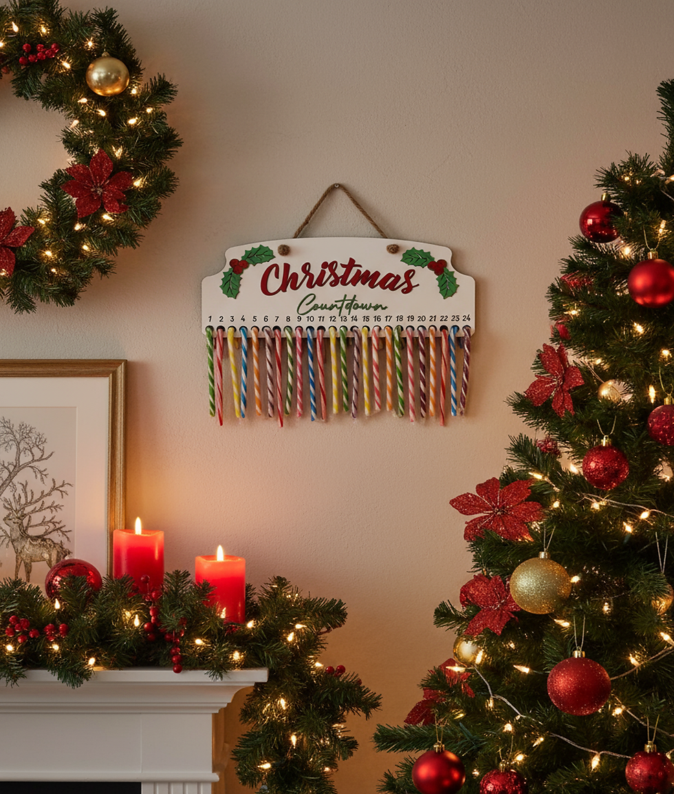 Thumbnail: Candy Cane Christmas Countdown Signs