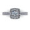 Thumbnail: An engagement ring design for a 0.65ct Cushion cut diamond