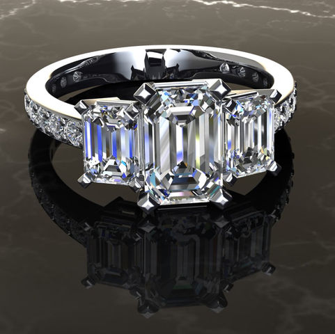 Heirloom jewellery remodelled into a stunning engagement ring by Chris Simpson Designs.