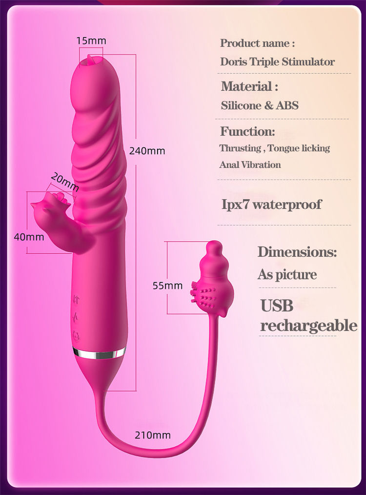 Thumbnail: Cute CAT- Thrusting Vibrator- Triple Stimualtor