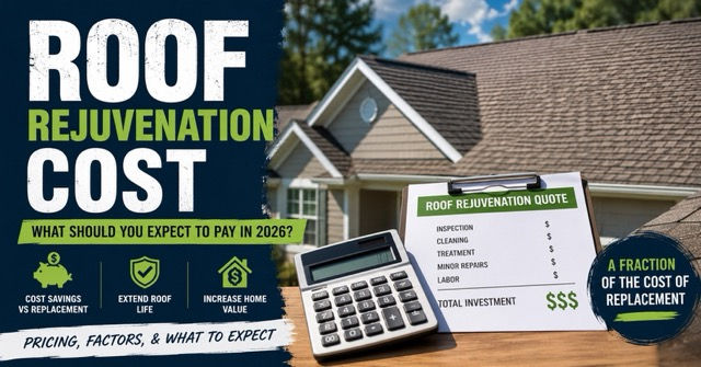 Roof Rejuvenation Cost in 2026: What Should You Expect to Pay?