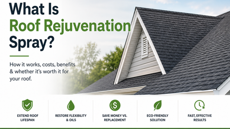 What Is Roof Rejuvenation Spray? How It Works, Costs, Benefits & Whether It’s Worth It