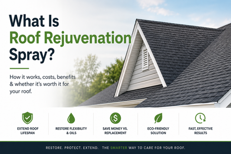 What Is Roof Rejuvenation Spray? How It Works, Costs, Benefits & Whether It’s Worth It