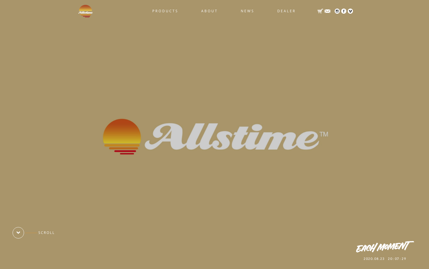 言葉一式の制作 レジャーブランド”Allstime”