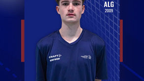 Edgar Laforce à la Maison du Handball avec l’équipe de France U19M