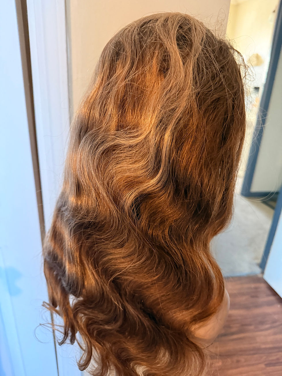 Thumbnail: 22 inch body wave 13*4 highlights lace front wig