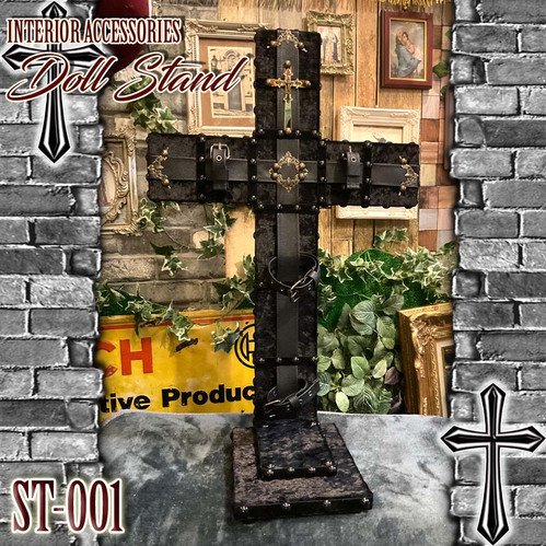 一点物 Doll ITEM 】 十字架貼り付け Doll Stand ＜ゴールド＞ ST-001