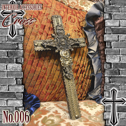 Design Cross 】 Antique Gold Cross ＜Cross No.006＞ | 危機裸裸棺工務店