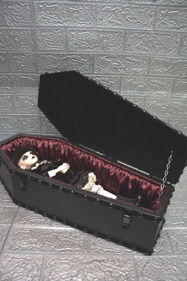 サムネイル： 【 一点物棺 】50cm サイズ Type-03-02 DOLL Coffin ＜No.034-50 ＞
