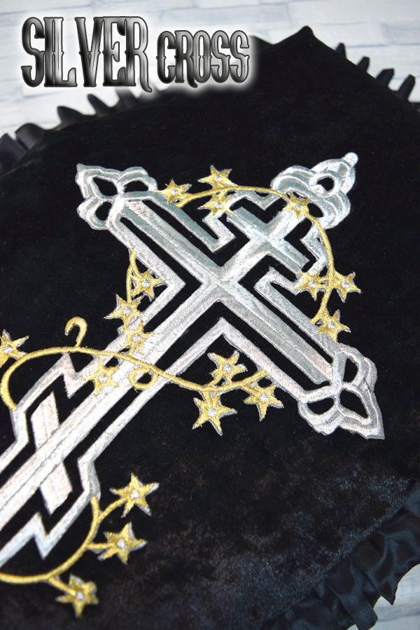 サムネイル： Coffin Cushion 棺型 クッション　＜ブラック ICC-001＞