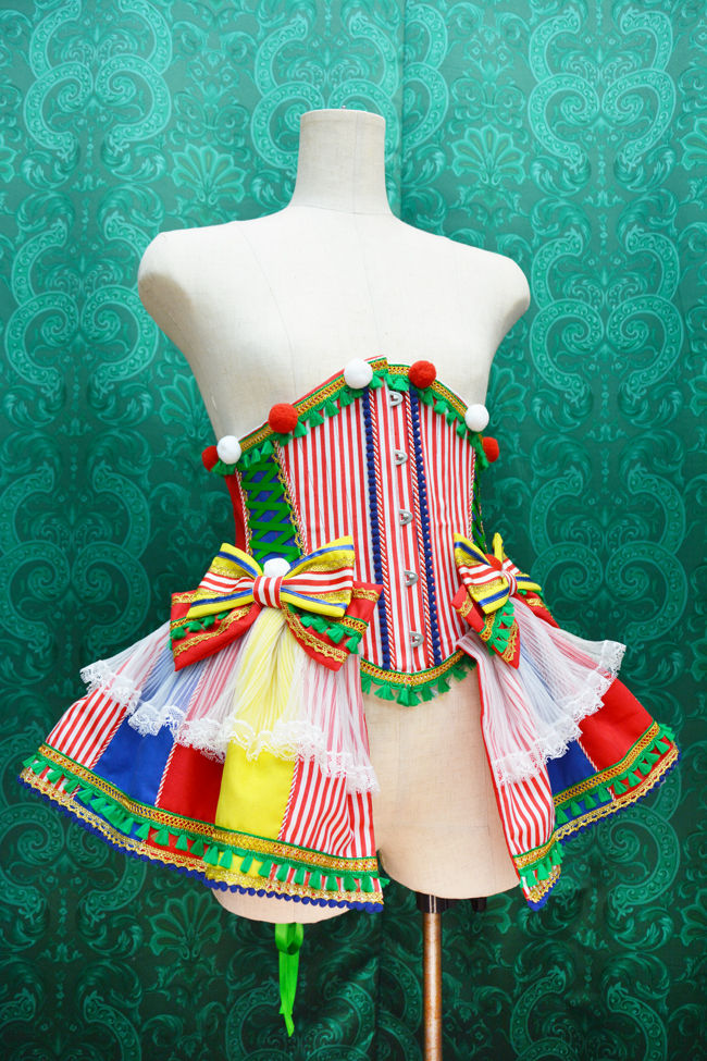 サムネイル： kki.2740　Let's go to the circus！フリルバッスルウエストコルセット。