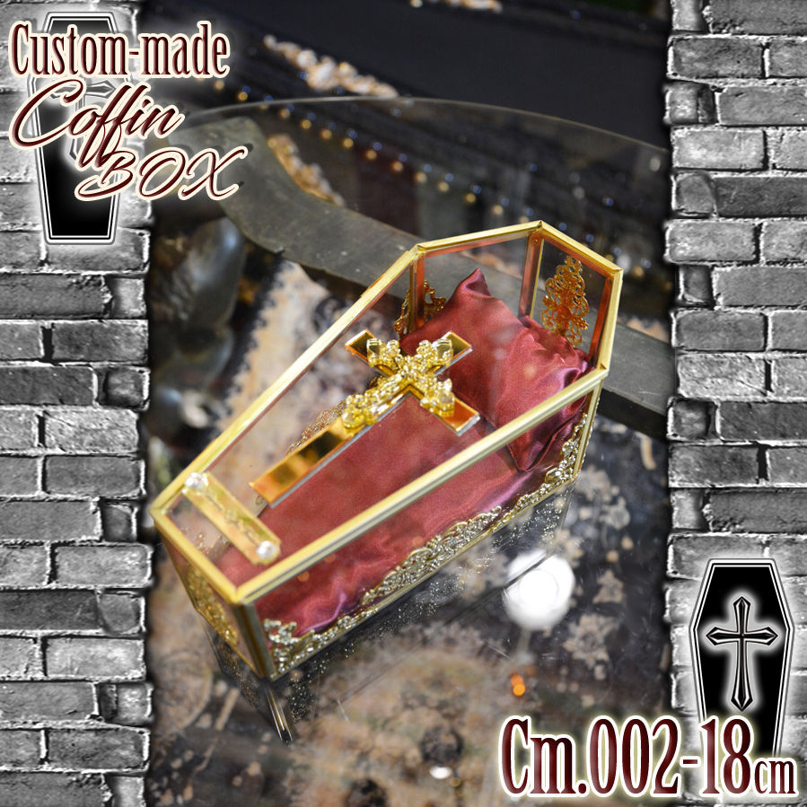 【 Custom-made 】18cm サイズ  ガラスDOLL Coffin ＜Cm.002-18cm＞
