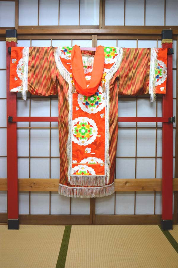 サムネイル： kki.2609　【KIMONO Custom】オレンジのロング羽織り。
