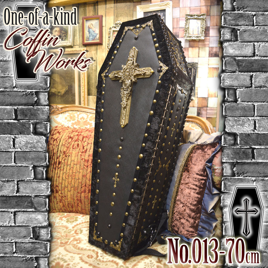 【 一点物棺 】70cm サイズ 背負える DOLL Coffin ＜No.013-70 ＞