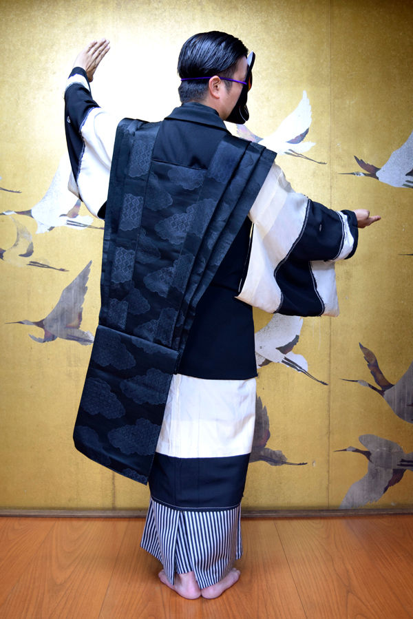 サムネイル： kki.2551　【KIMONO Custom】モノクロ裃ジャケット。