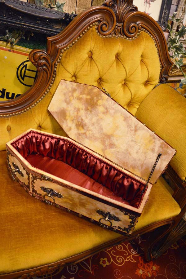 サムネイル： 【 一点物 棺 】35cm サイズ DOLL Coffin ＜No.046-35 ＞