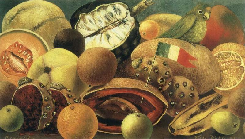 “Still Life with Parrot and Flag,” by Frida Kahlo – another of Nicky’s favorites