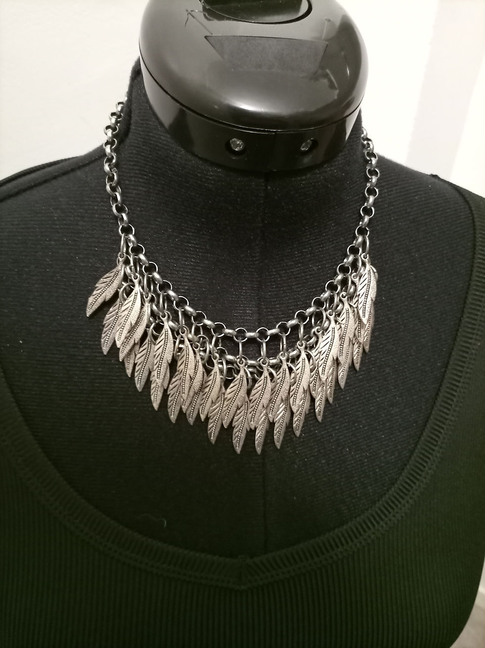 Thumbnail: Silver Feathers necklace