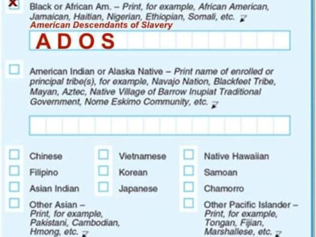 Census 2020, your opportunity to #ClaimTheName! #WriteInADOS