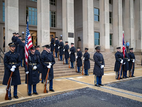 Pentagon River Entrance Arrival Ceremony