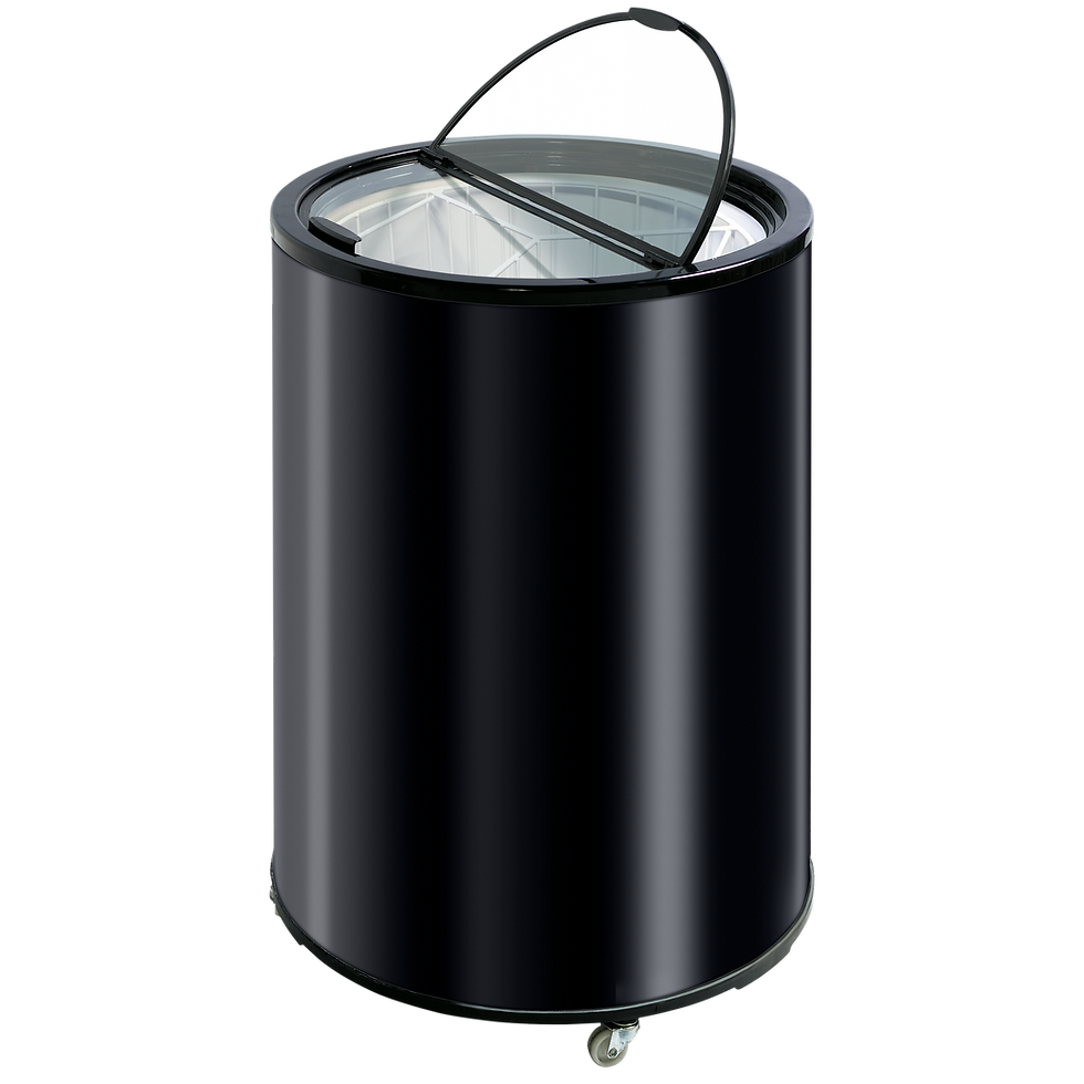 Dosentiefkühler, Frontansicht