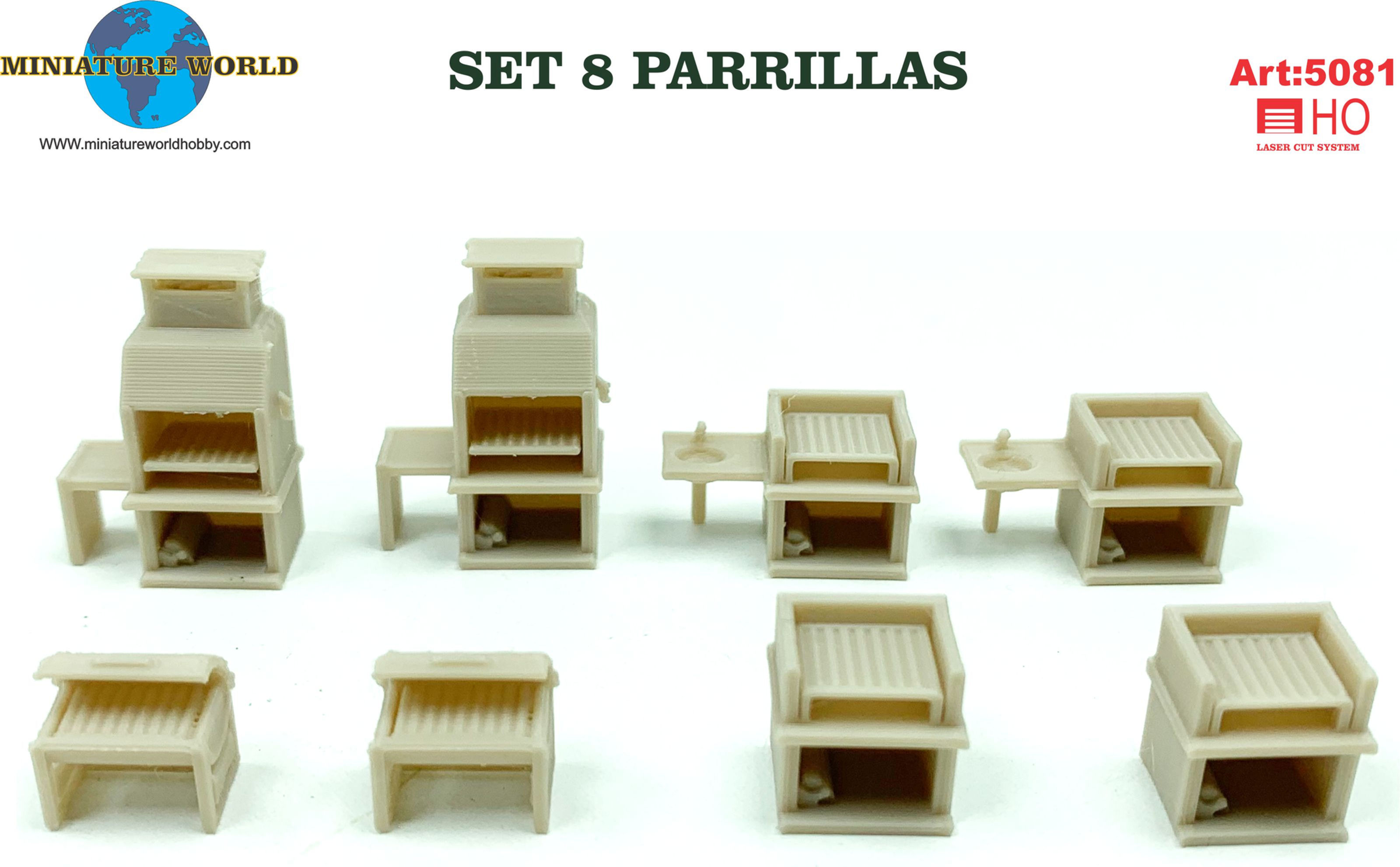 Set 8 parrillas