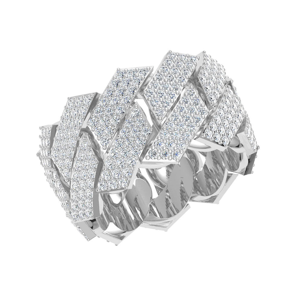 Diamond Cuban Link Ring