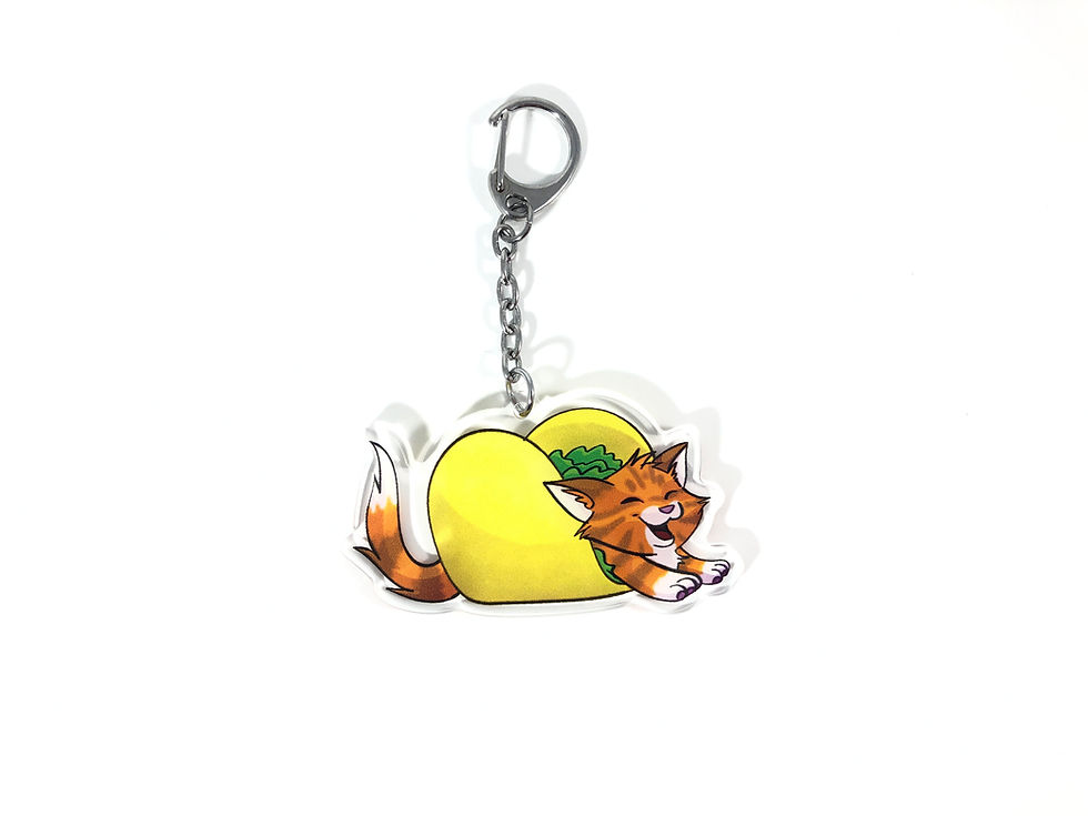 Thumbnail: Food Kittens Acrylic Charms/Keychains