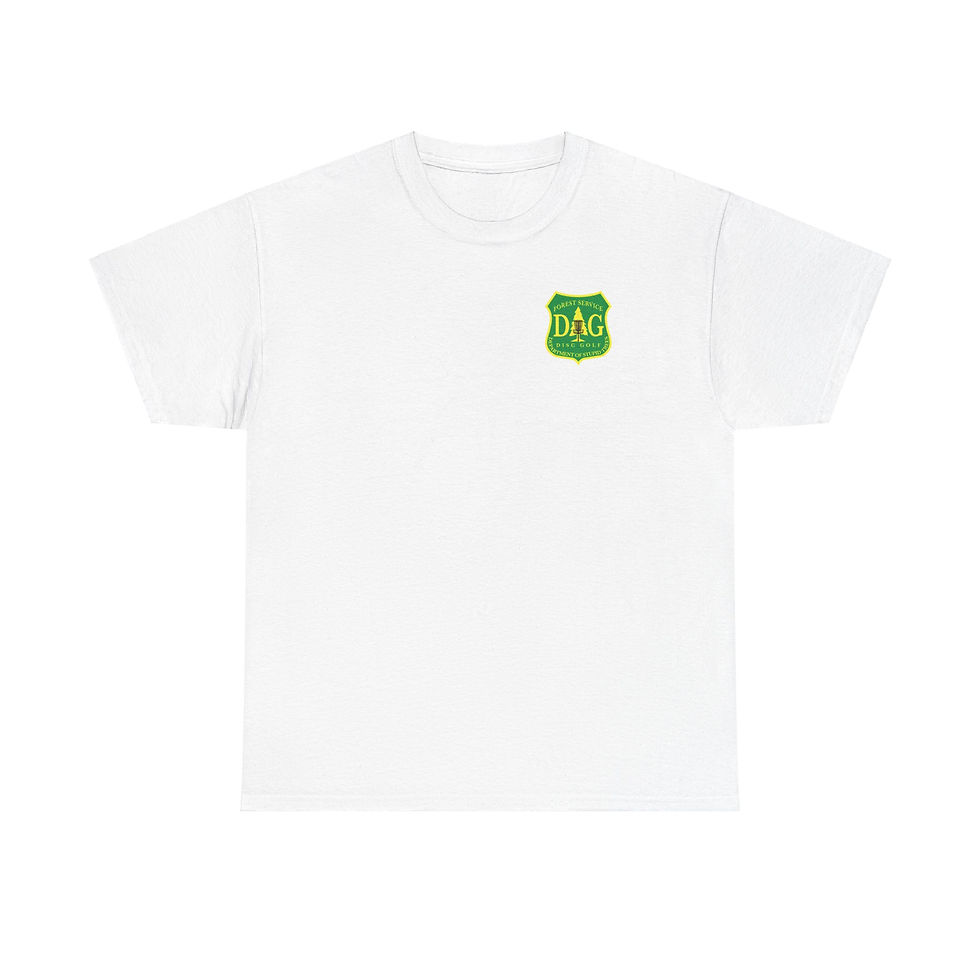 Disc Golf Forestry Service Unisex Heavy Cotton Tee