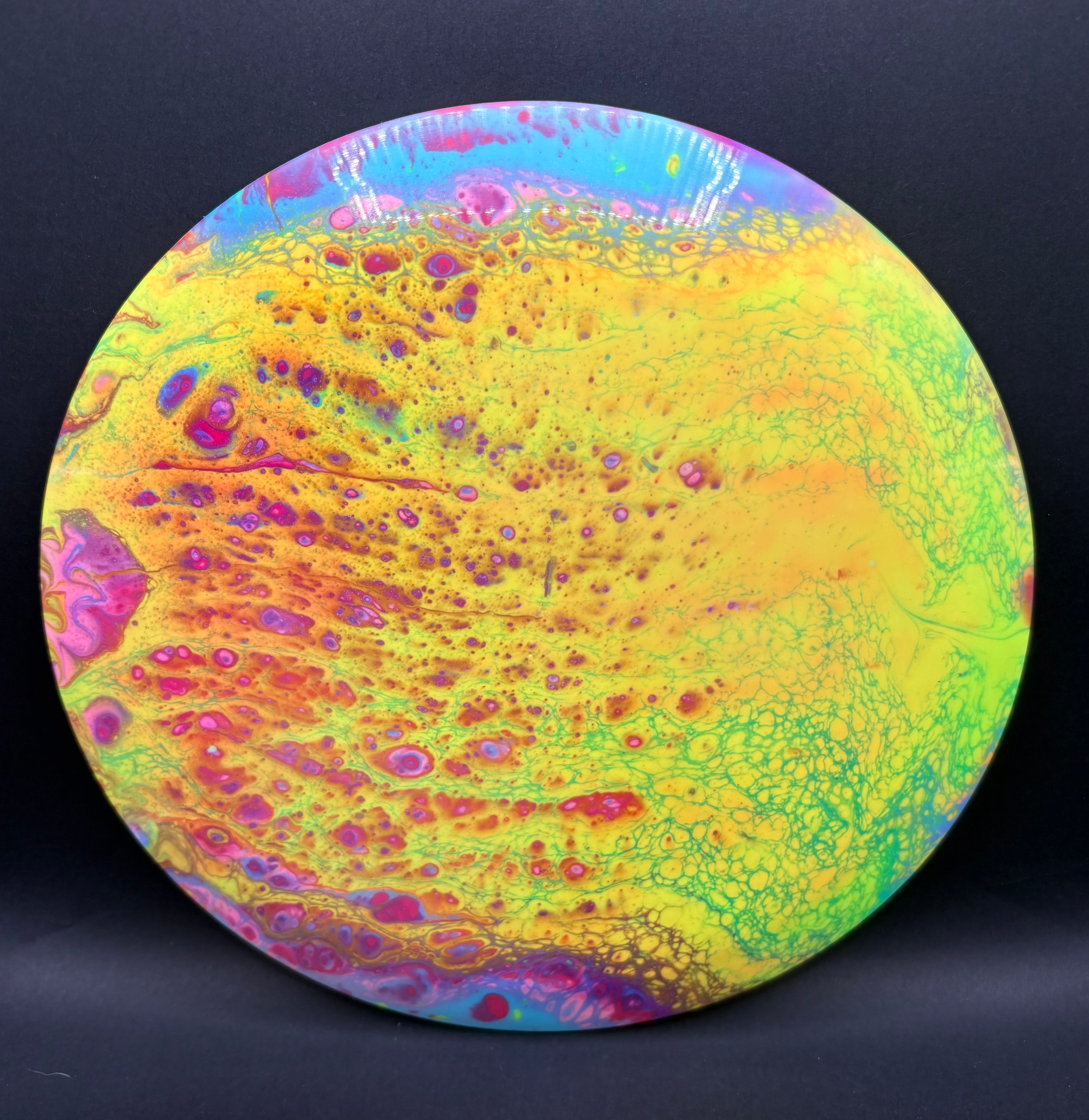 Disc golf disc, Dyed Discraft ESP Thrasher Driver 172-174g, 12/5/-3/2, disc golf