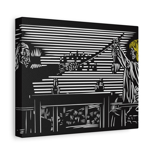 Kill Bill 2 canvas print, Tarantino Collection, woodblock cut