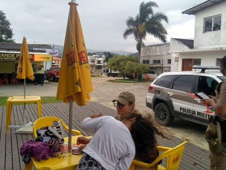 POLICIAIS MILITARES LOCALIZAM CRIANÇA DESAPARECIDA EM GAROPABA