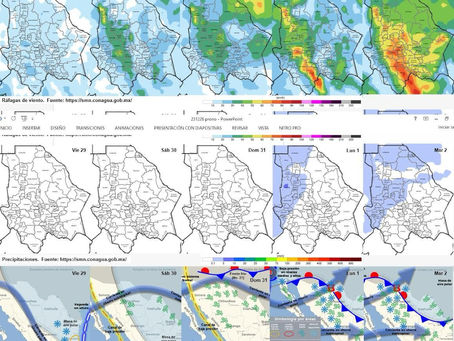Ingresará frente frío número 21 el 1 de enero; traerá lluvias al noroeste y oeste del estado: CEPC
