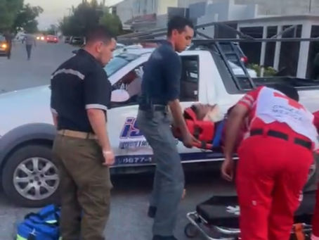 Omisión de alto en la Revolución dejó a motociclista lesionado