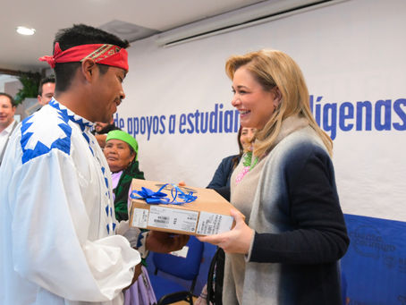 Maru Campos apoya a estudiantes universitarios de pueblos originarios en Guachochi