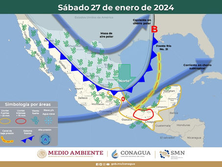Prevé Protección Civil Estatal descenso de temperaturas para este fin de semana