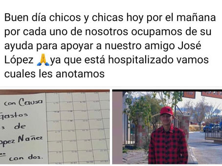 Piden ayuda para joven lesionado en accidente en López