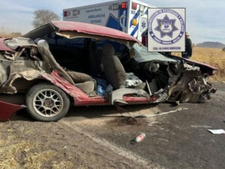 Fallece adulta mayor en choque en carretera a Cuauhtémoc